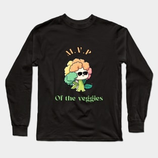 Cauliflower Cute Vegetable Kawaii Style Long Sleeve T-Shirt